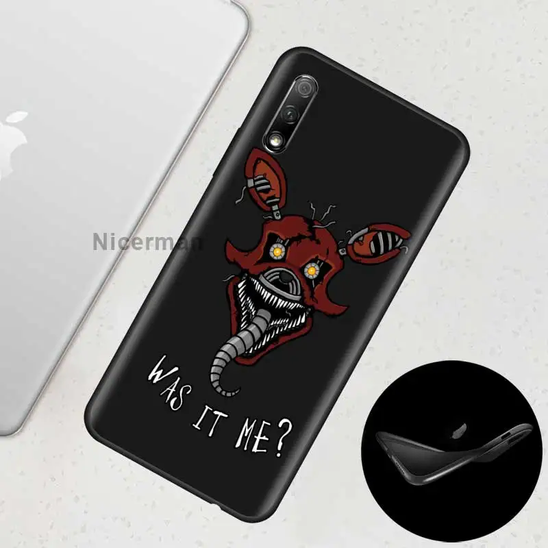 Fnaf плюшевый Foxy чехол для Huawei Honor 20 Pro 20e 20S 30 30S 10 9X Lite 9A 9C 9S 8A силиконовый