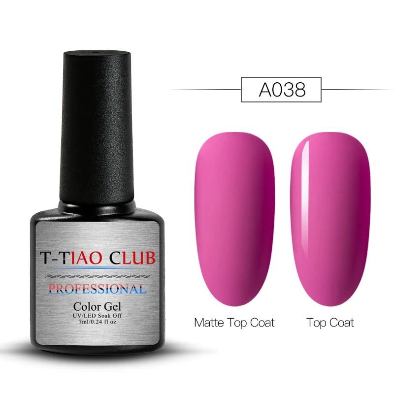 T-TIAO CLUB, матовый топовый Гель-лак для ногтей телесного цвета, гибридный лак Vernis, полуперманентный УФ-гель для ногтей - Цвет: M30334