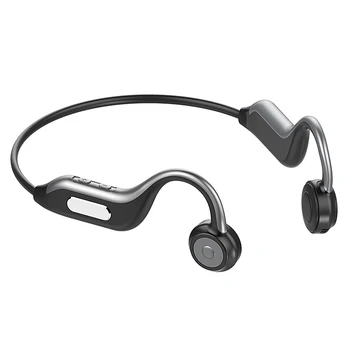 

ABKT-Bone Conduction Headset Wireless Bluetooth Earphone Support 8G SD Card Headset with Mic Handsfree Headsets for Phone