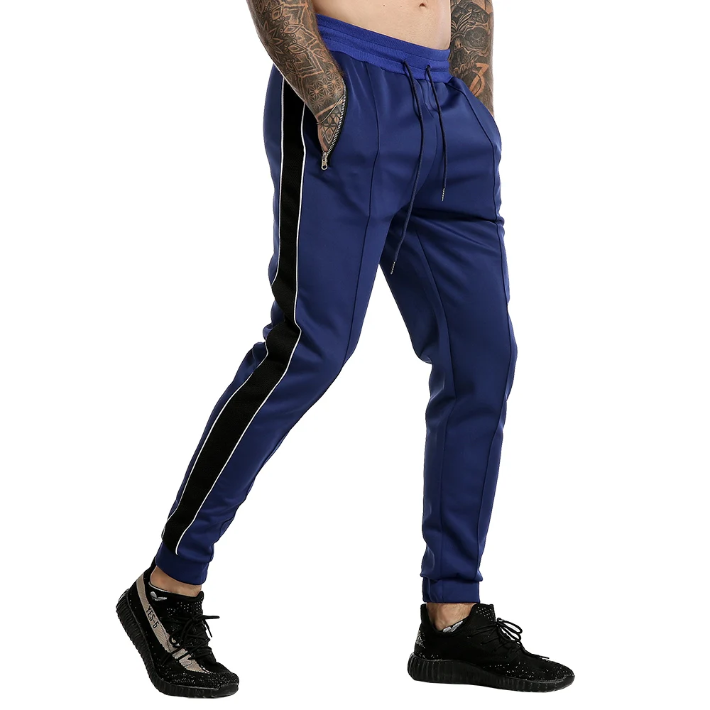 Спортивные брюки мужские уличные тренировочные Jogger новые серые штаны полосы