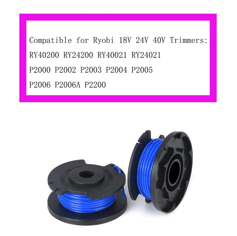 AC14RL3A струнный триммер сменная катушка с 522994001 крышкой для Ryobi One+ 24 В, 18 в и 40 в беспроводные триммеры, 0,065 дюйма