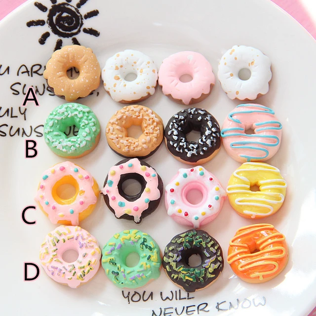  Mini Donuts Model Car Plastic Simulation Donuts Cute