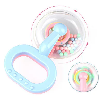 Новорожденный 0-12 Mnoths Прорезыватель для зубов, игрушки для малышей, пластмассовый Колокольчик для рукопожатия, прекрасный Колокольчик для рукопожатия, детские погремушки игрушки