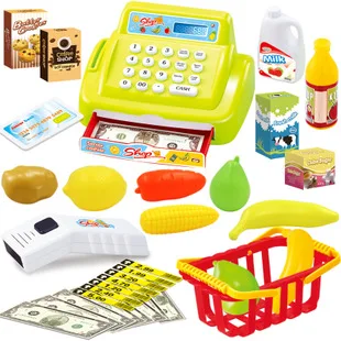 New Products! Joy Sound And Light Model Cash Register Hands-on Educational Children Play House Set Supermarket Cash Storage Home