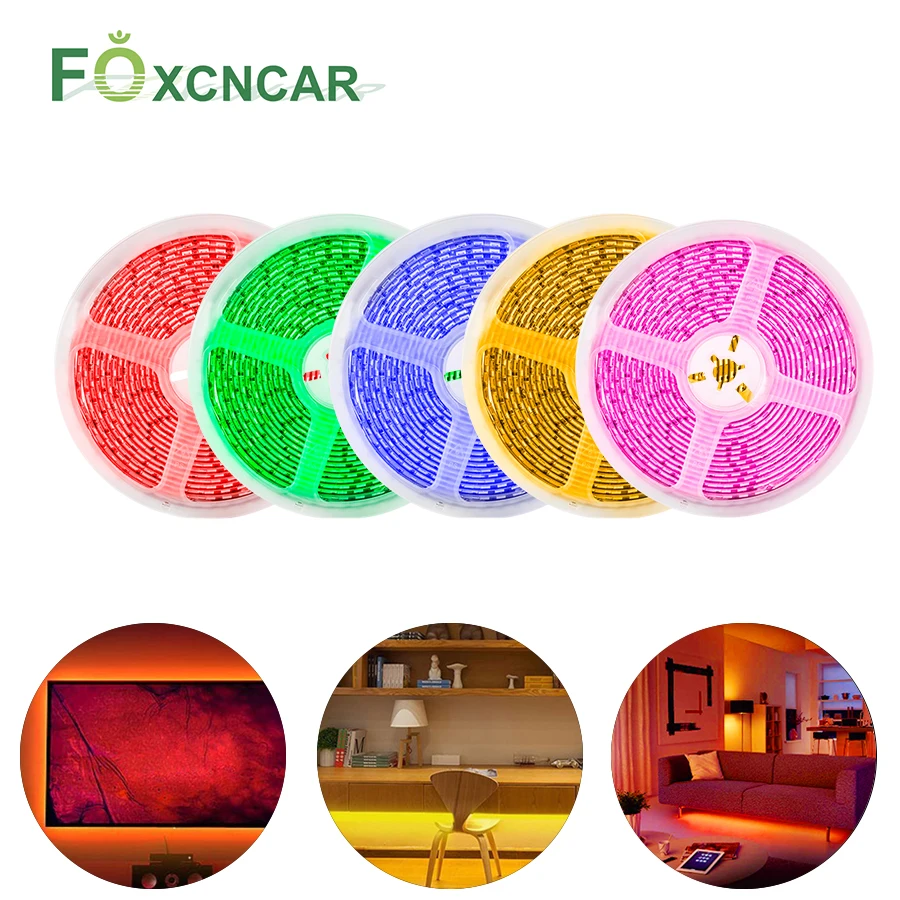 High Bright 5054 LED Strip Light Flexible Diode Ribbon Neon Tape TV Backlight 12V Waterproof Kitchen Bedroom Home Lamp | Освещение