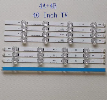 

4A+4B Kit New LED Strip For LG 40LF630V 40LF5750 INNOTEK 40" DRT4.0 DRT3.0 40"A B Type SVL400 6916L-0885A 0884A