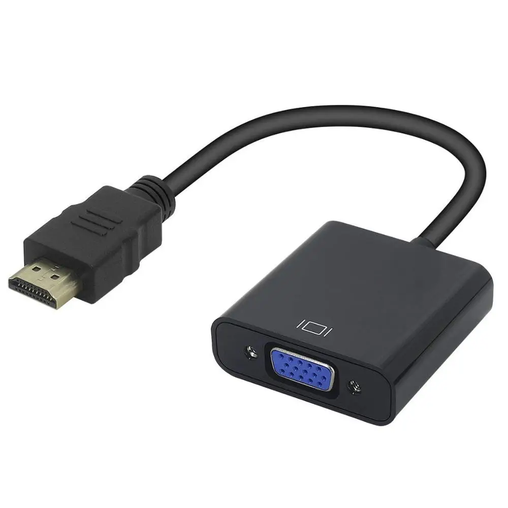 

Gold-Plated,HDMI to VGA Adapter (Male to Female) Compatible for Computer, Desktop, Laptop, PC, Monitor, Projector, HDTV, Chromeb