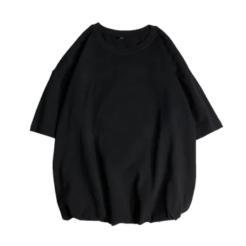 New Summer Men's T Shirt 2021 Fashion Solid T Shirt Mens Oversized Hip Hop Short Sleeve Casual Cotton Mens Streetwear Top Tees 5