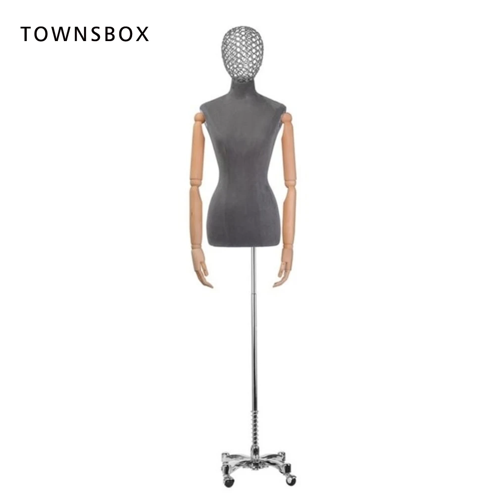 

Metal Clothing Store Clothes Display Rack Women's Display Stand with Hollow High-end Clothing Store Window Shelf