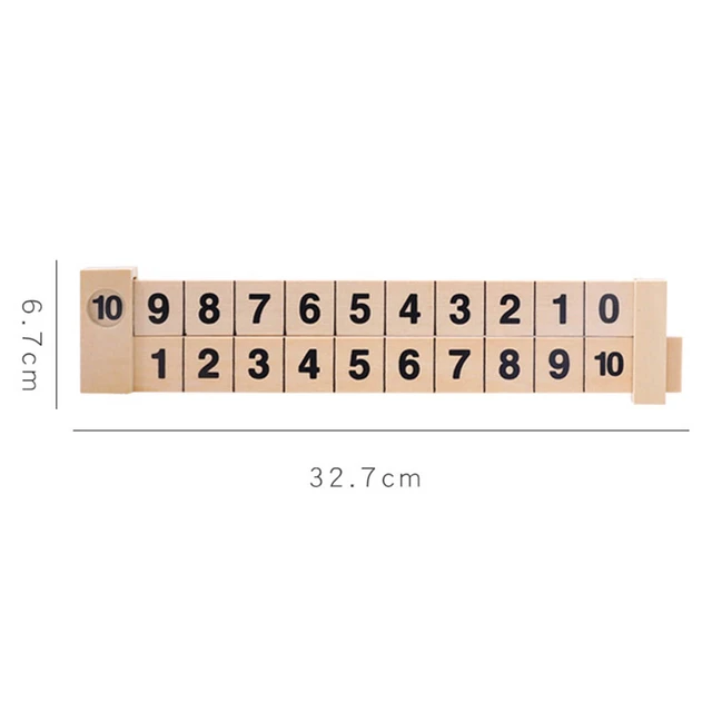 Wooden Math Arithmetic 1-10 Addition Subtract Learning Ruler Scientific  Rail Design Ruler Kids Education Toys Children Gifts - Math Toys -  AliExpress