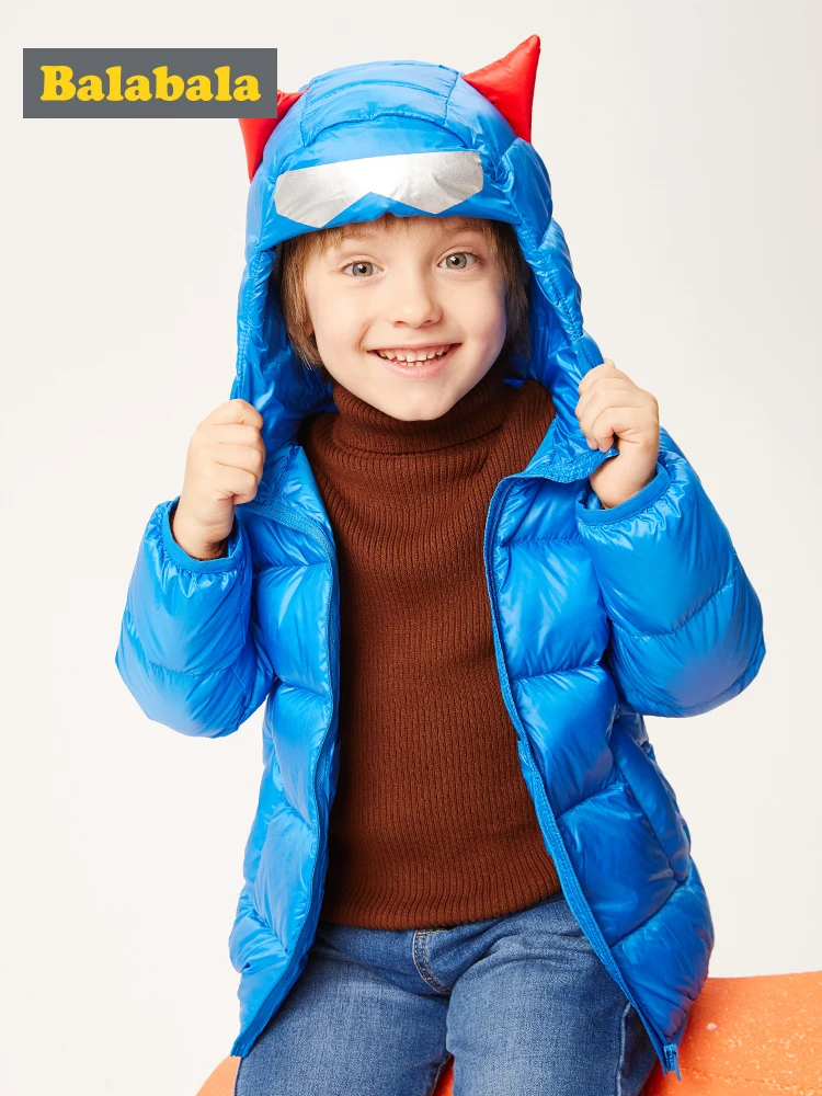 Children down jacket short autumn and winter 2019 new boys baby children's clothing light hooded coat | Мать и ребенок