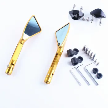 

Rear View Side Mirrors For Yamaha YZF R6 YZF-R6 2008 2009 2010 2011 2012 2013 2014 2015 Gold