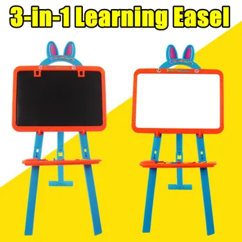 

Drawing Blackboard Whiteboard Magnetic Double Sided Adjustable Easel Painting Toy Early Education Learning Toys For Children Kid