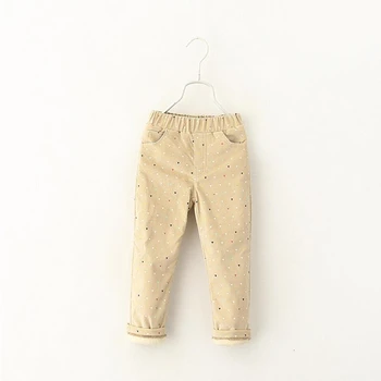 

Winter girls Pants corduroy casual kids Trousers baby clothes Worm high quality boutiques Children Clothes