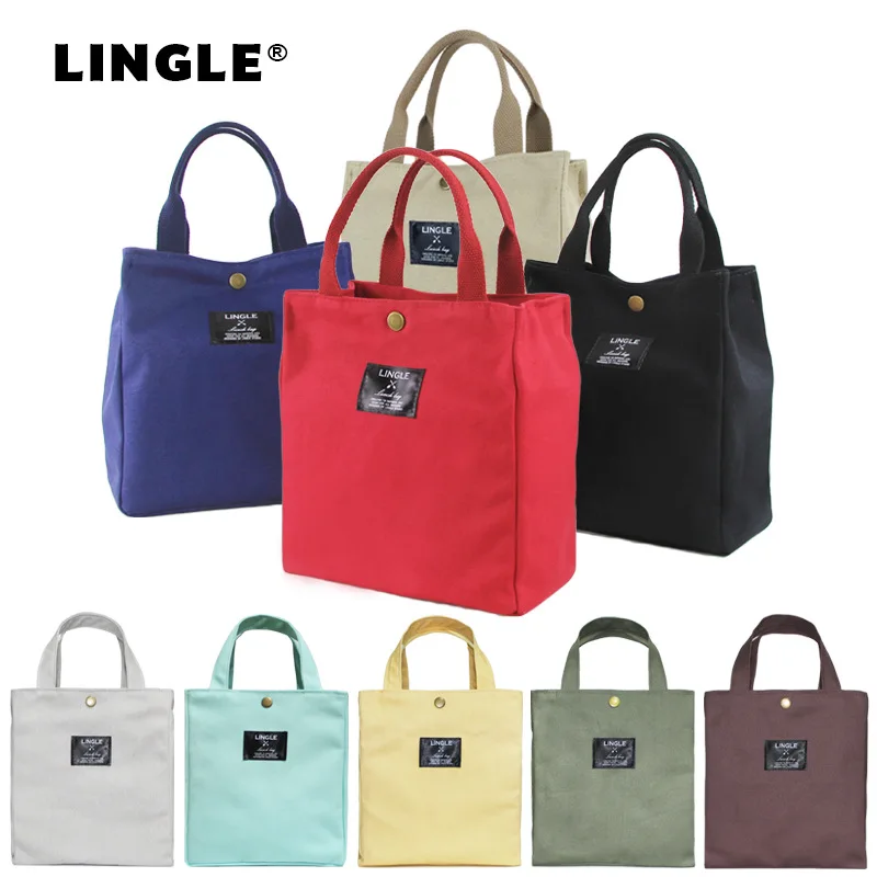 

Bento lunch box bag with lunch portable lunch canvas eco bag office worker hand carry student small lunch box bag
