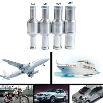 

6/8/10/12mm Non-Return One-Way Fuel Check Valve Aluminum Alloy Gasoline for Car Automobile Oil Water Pumps
