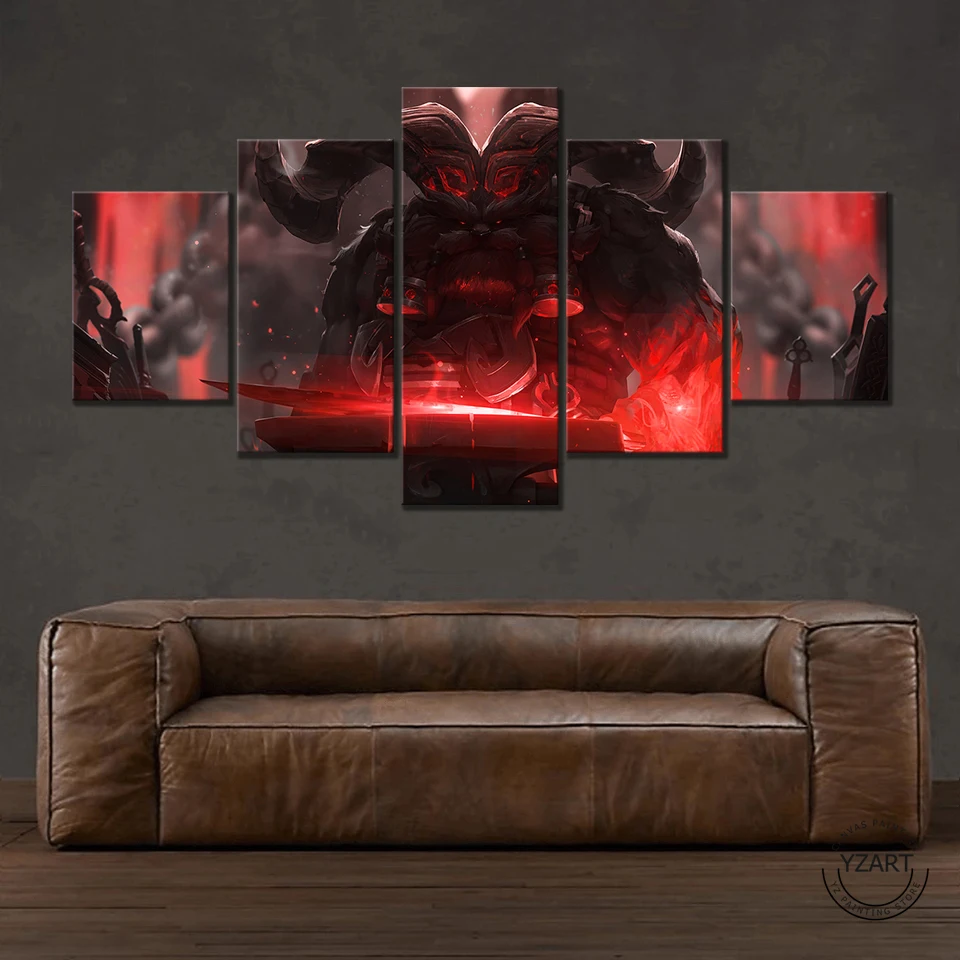 LOL Ornn Лига Легенд постер с HD играми живопись на холсте для домашнего декора стен |