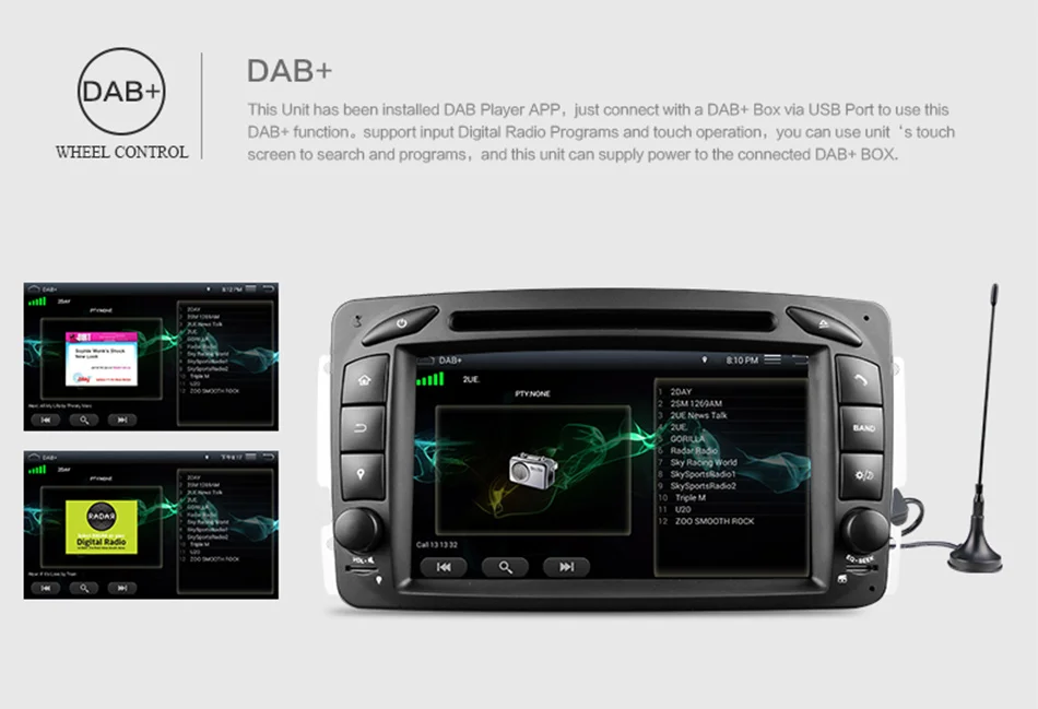 Cheap Eunavi 2 Din Android 9.0 Car DVD Radio Player car stereo gps navi For Benz W203 W208 W209 W210 W463 Vito Viano with wifi bt swc 25