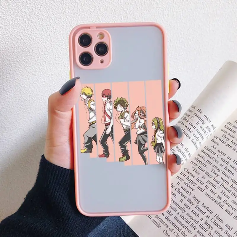 iphone 13 pro max clear case My hero academia anime Phone Case For iPhone 13 12 11 Mini Pro XR XS Max 7 8 Plus X Matte transparent Back Cover iphone 13 pro max case clear