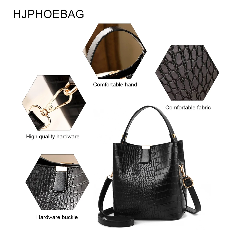 HJPHOEBAG модная крокодиловая сумка через плечо для женщин на дизайнерские женские
