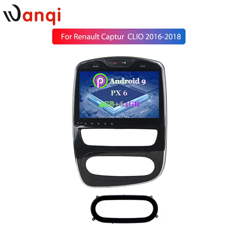 4+ 64G 10,1 дюймов Android 9,0 автомобильный радиоприемник с навигацией GPS плеер для- Renault Clio цифровая/аналоговая поддержка OBD2 - Цвет: option 2