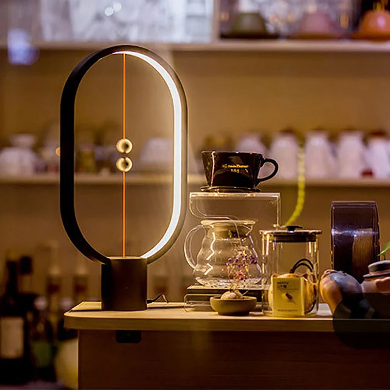 Allocacoc светодиодный светильник Heng Balance Lamp комнатный Настольный Ночной светильник, декоративный светильник для исследования с защитой глаз, Рождественский черный