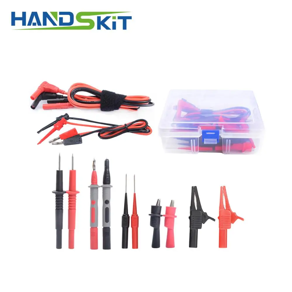 4mm silicone cable 15 in 1 Super Multimeter Probe Test Lead Kit with