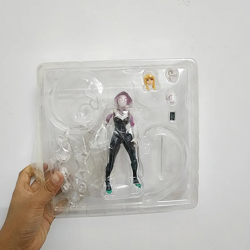 Удивительный Yamaguchi Revoltech костюм паук Гвен Стэйси № 004 фигурка модель игрушки кукла для подарка