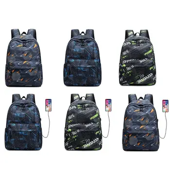 

Women Colorful Print Nylon Travel Backpack Casual Daypacl Rucksack Laptop Girl School Book Bag NoEnName_Null