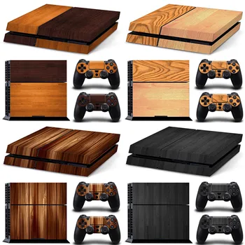

FOR ps4 decal New Arrival wood designs PS4 Skin Sticker For Sony PlayStation 4 Console Controller PS4 Stickers Decal