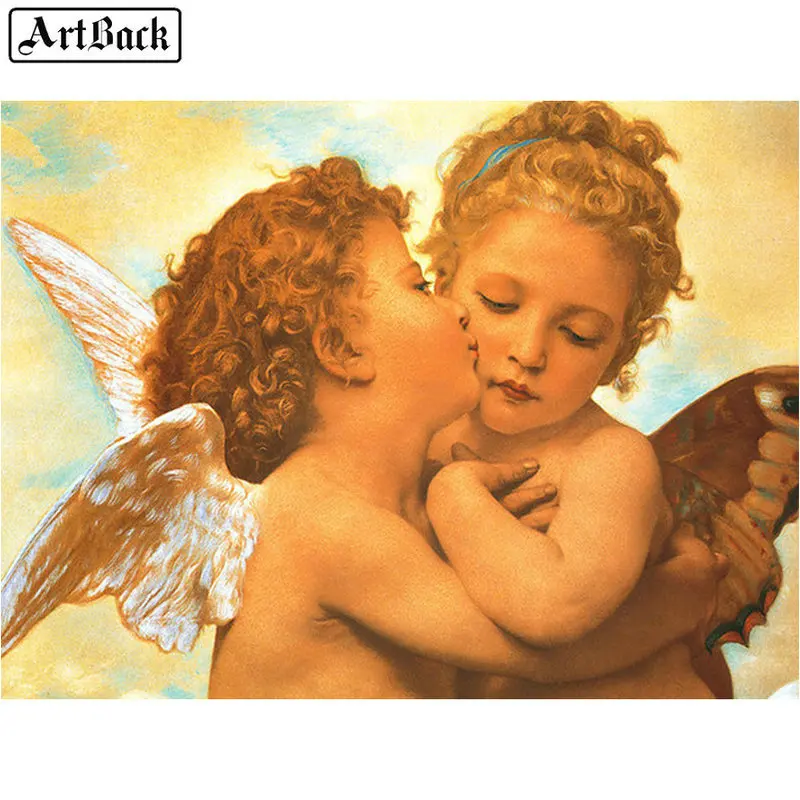 ARTBACK 5D DIY Алмазная картина детские крылья Ангела полный квадратный/круглый