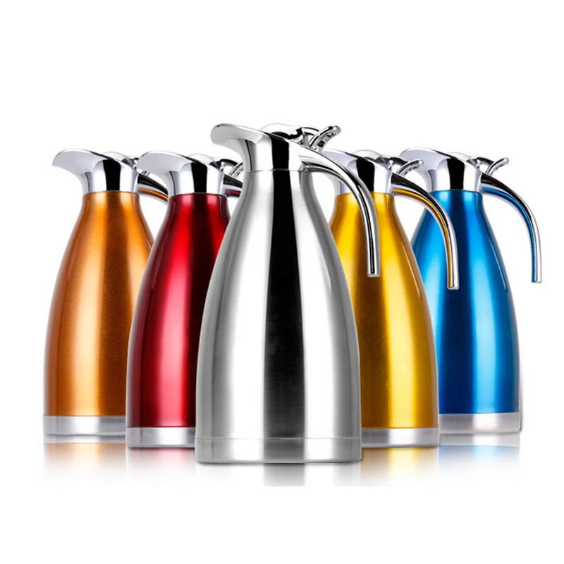 Double Wall Stainless Steel Vacuum Flask Thermos Bottle Large Home Outdoor Leakproof Coffee Hot Water Insulation Kettle Pot
