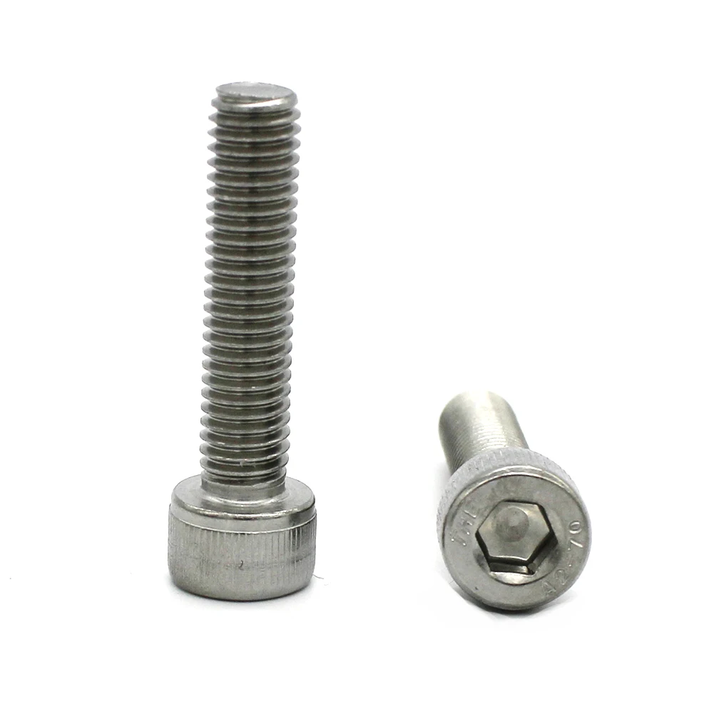 M3 M4 M5 M6 Screw Bolt A2 Stainless Steel Screws Socket Cap Hex Head Fasteners Vis Din912 Metric Allen Machine Furniture Bolts