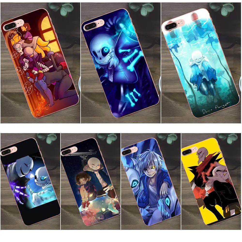 Мягкие защитные чехлы Undertale Sans And His Puns для Apple iPhone 4 4S 5 5C SE 6 6S 7 8 Plus X Galaxy A3 A5 J1 J2 J3 J5 J7