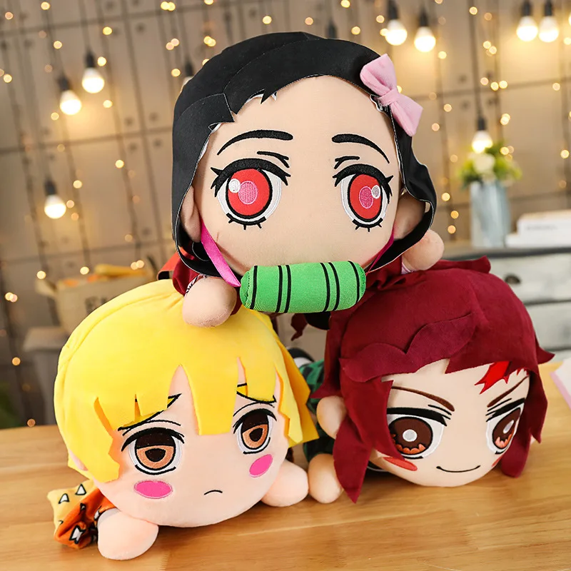 40 см демон убийца: Kimetsu no Yaiba Kamado Tanjirou Nezuko Agatsuma Zenitsun Мягкие Плюшевые игрушки Мягкая