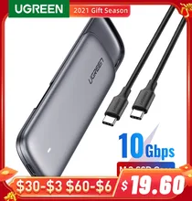 UGREEN – étui pour SSD M.2 NVMe, boîtier USB C PCIe M2, caddie pour Samsung 970 EVO WD Type C 3.1 Gen2 M + B m key