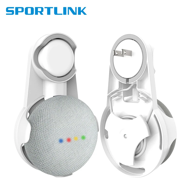 Настенное крепление на розетку подставка для Google Home Мини голосовой помощник