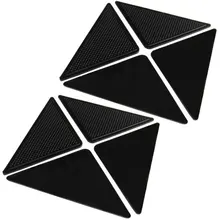 8 шт. треугольные захваты для коврика коврик резиновый противоскользящий коврик с повышенной клейкости Двусторонняя лента