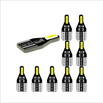 

10Pcs T10 24V Led Canbus 7020 W5W Led Bulbs Reading License Light Dome Plate White Signal Lamp Car Interior More Brighter