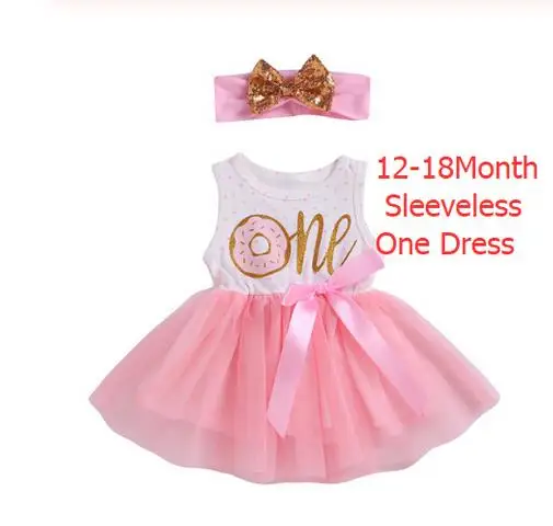 Pudcoco/фатиновое платье-пачка для маленьких девочек на 1-й, 2-й, 3-й день рождения повязка на голову, комплект одежды, наряды на день рождения vestido de bebes - Цвет: One Sleeveless c
