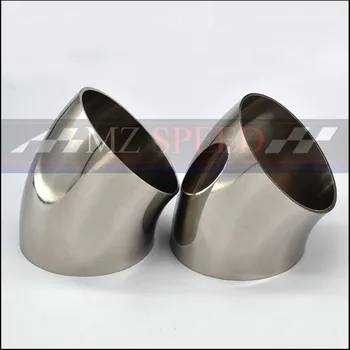 

car accessories Automobile exhaust pipe muffler turns into stainless steel elbow 45 degree Angle pipe to reduce diameter