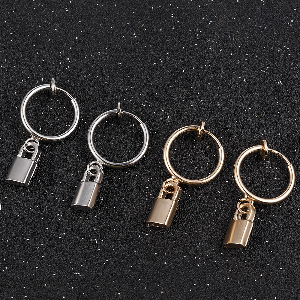 

1Pcs Irregular Geometric Mini Lock Stud Earrings Set 2019 New Rhinestone Earrings for Women Gift Pendientes Aretes De Mujer