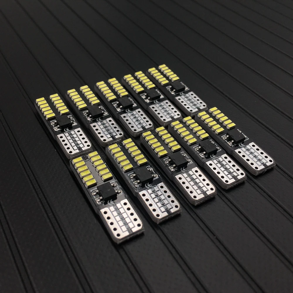 T10 canbus led 24led 3014smd t10 Led Canbus автомобильный Smd светильник w5w 194 24smd Светодиодная