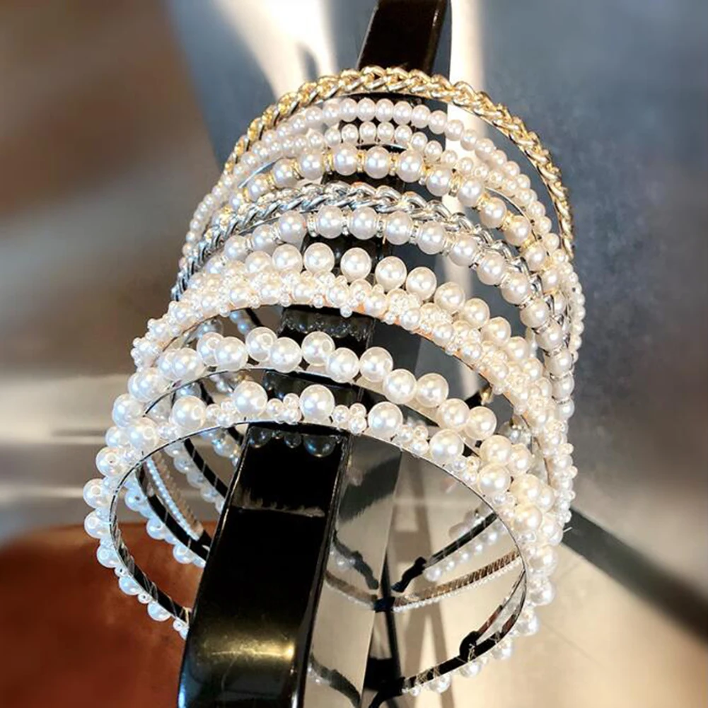 

20 Style Pearl Hair Band Girls Headband Hair Hoop Bow Women Elegant Charm Sweet Cute Fashion New