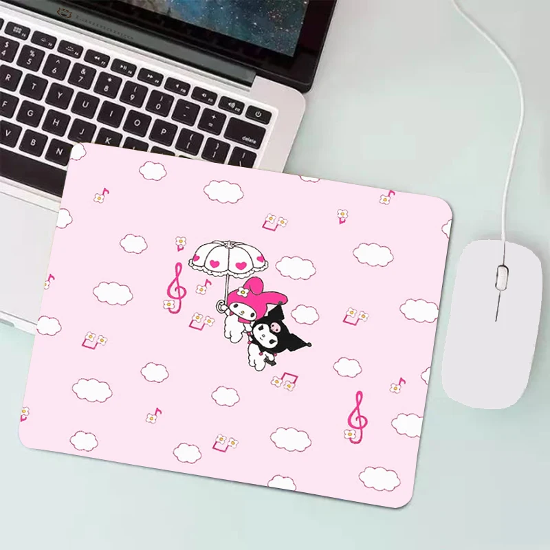Розовый милый мультяшный коврик для мыши Kuromies игровой ПК девочек маленький