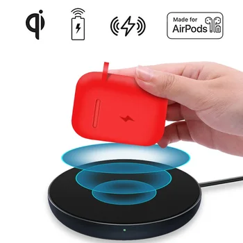 

Wireless Charge Case for Airpods QI Standard Airpods Wireless Charging Receiver Cover Fashion Silicone Charging Box