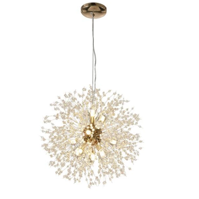 Современная хрустальная люстра освещение хрустальная люстра лампа светодиодный люстра Подвесная лампа люстра в форме одуванчика лампа для ресторана