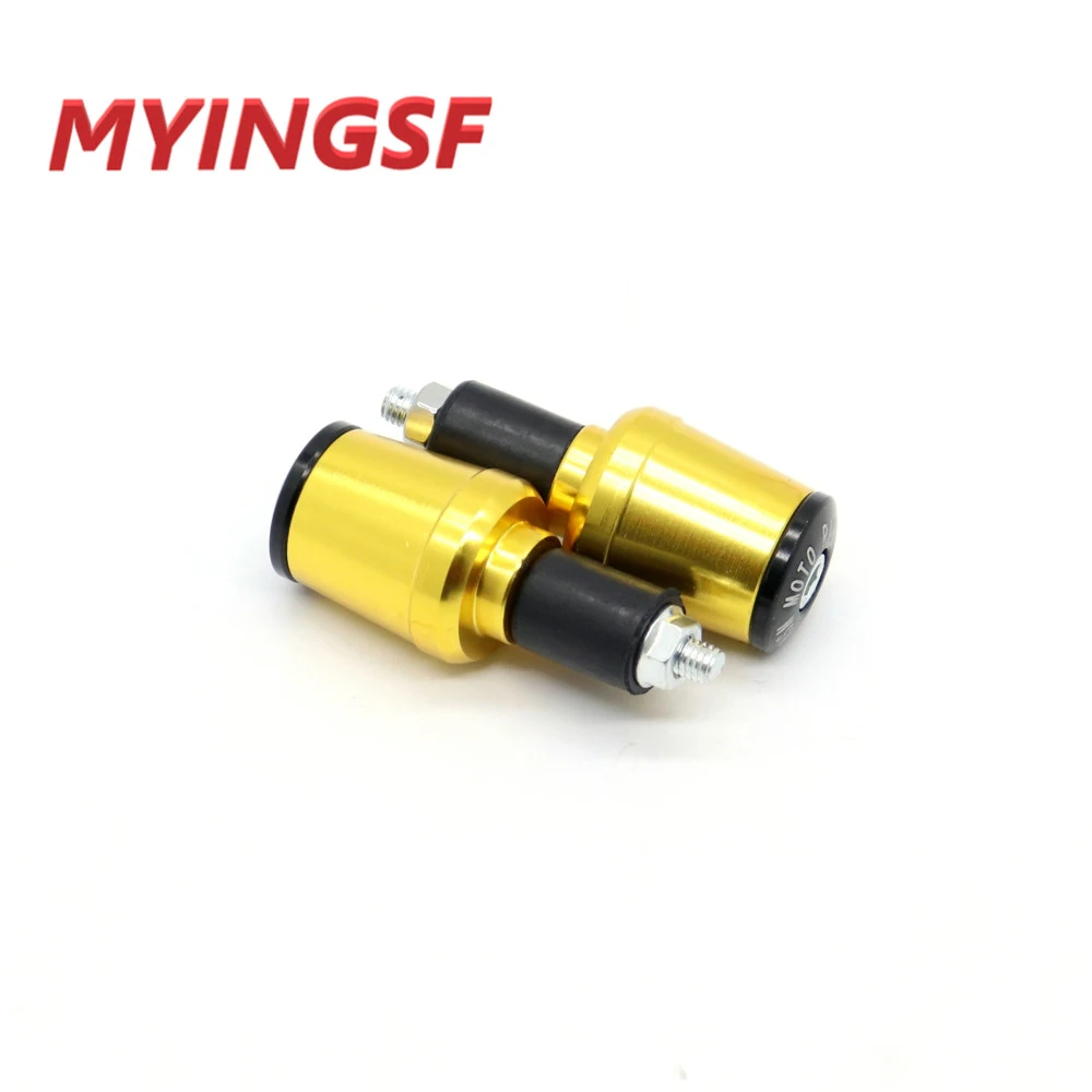 2pcs CNC Motorcycle Road MTB Bike Handlebar Cap Hand Grips Bar End Plug 7/8'' 22mm motor handlebar Counterweight grips ends