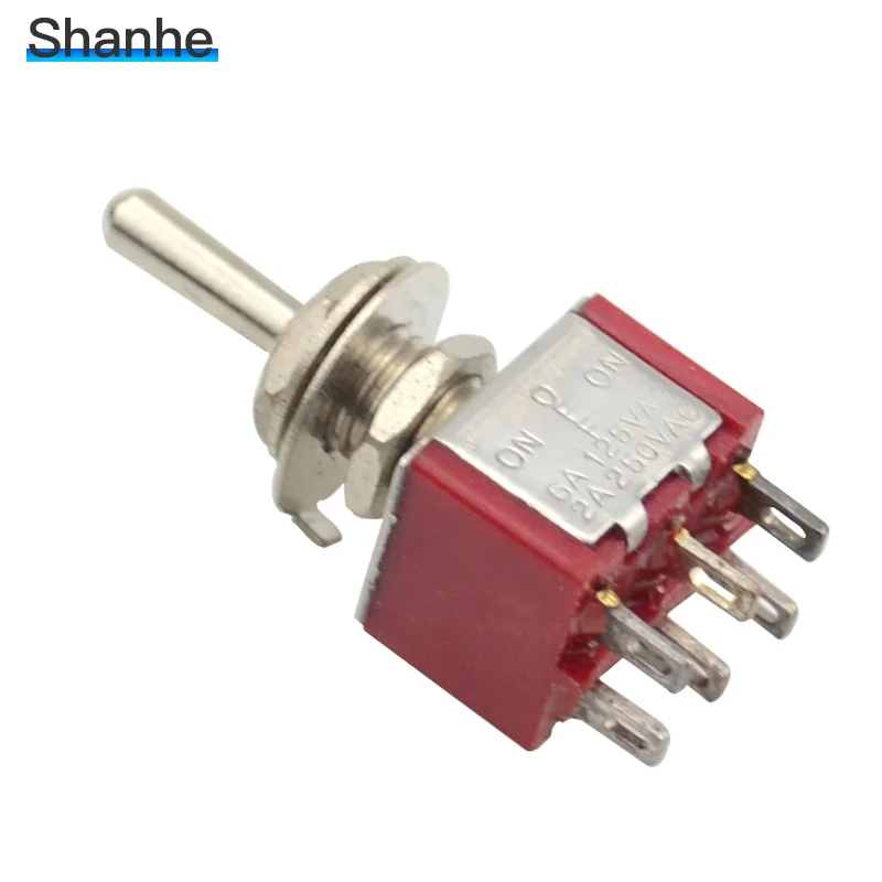 Качество согласно сертификату UL 6 pin (ON)-OFF-(ON) Мгновенный мини-тумблер |