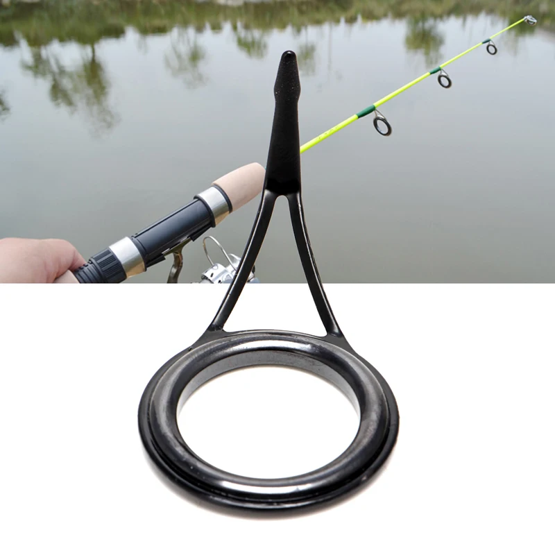 8pcs 8 Size Fishing Rod Guide Tip Top Ring Circle Pole Repair Kit Set 